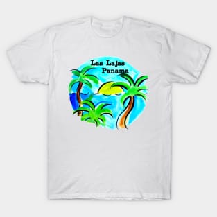 Las Lajas Panama Beach Scene T-Shirt